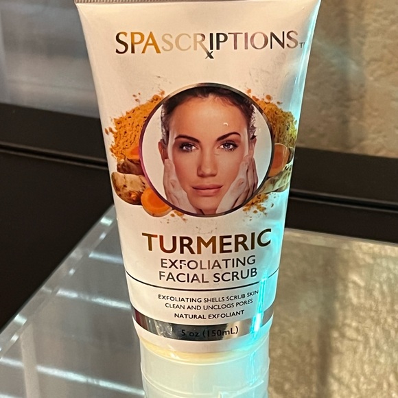 Spa Scriptions Tumeric Exfoliating Facial Scrub CLEAN AND UNCLOGS PORES new 5 oz - Picture 7 of 7